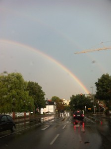 Regenbogen über Buxtehude